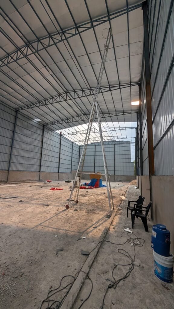 Stadium Shed Interior Construction